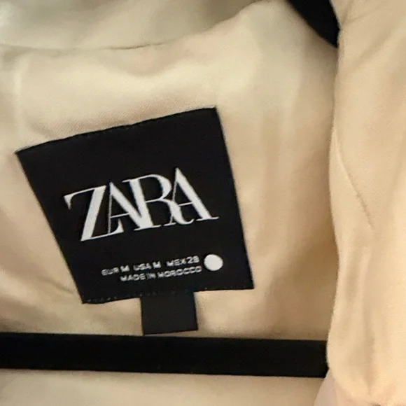 Zara Cream Bomber Jacket - Picture 2 of 4